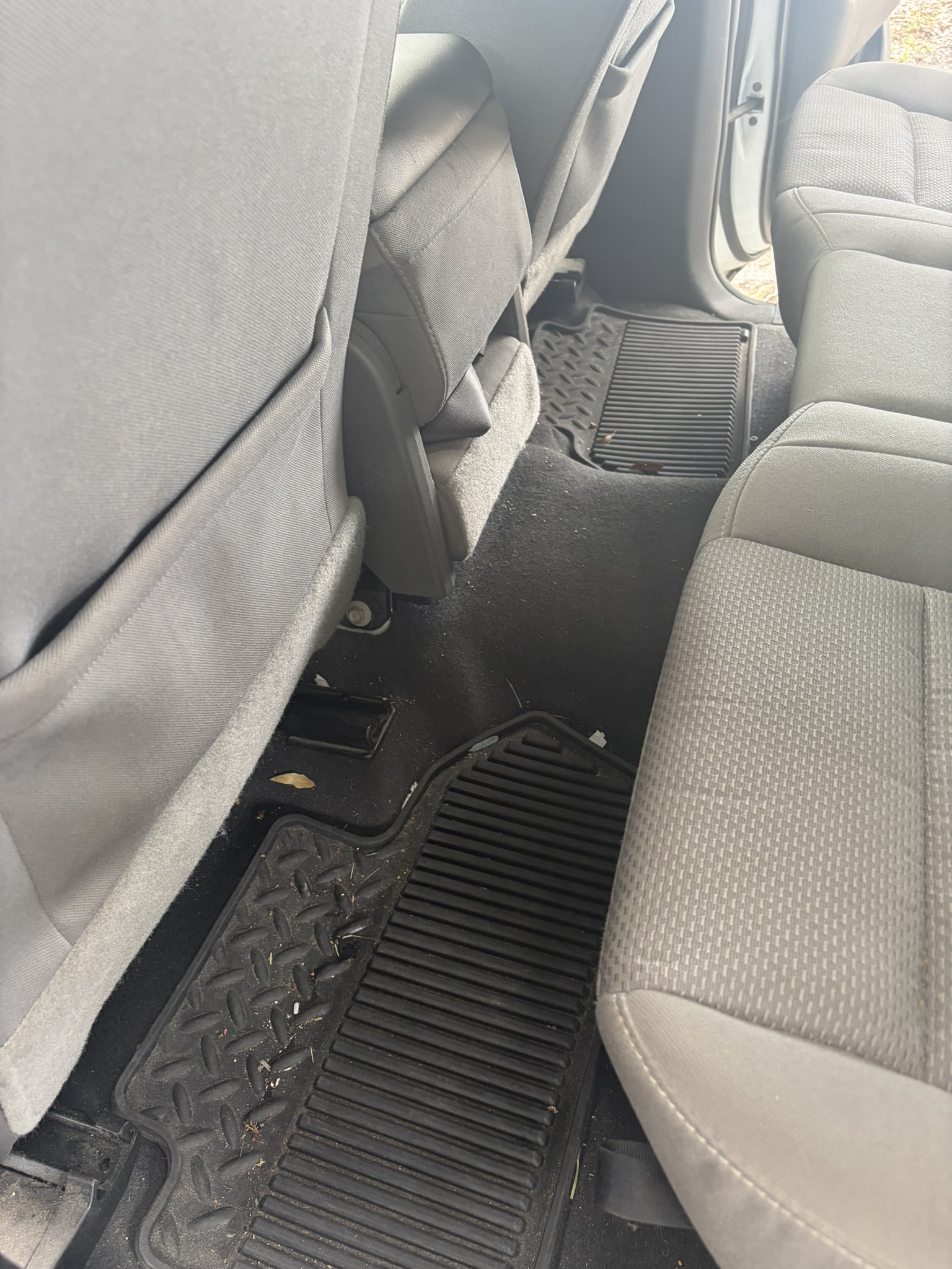 Vehicle interior before detailing